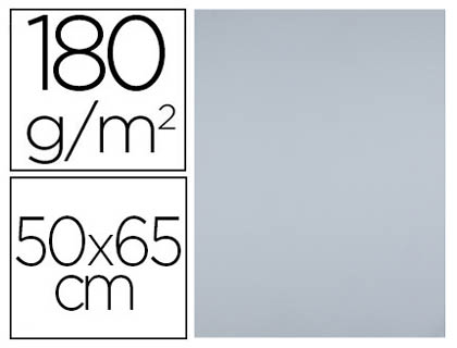 25h. cartulina Liderpapel 50x65cm. 180g/m² gris